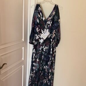 Chic Multicolor Floral Maxi Dress